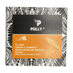 Psilly - Dark Chocolate Bar - Ginger & Turmeric | Funguyz Canada