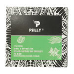 Psilly - Dark Chocolate Bar - Mint & Spirulina | Funguyz Canada