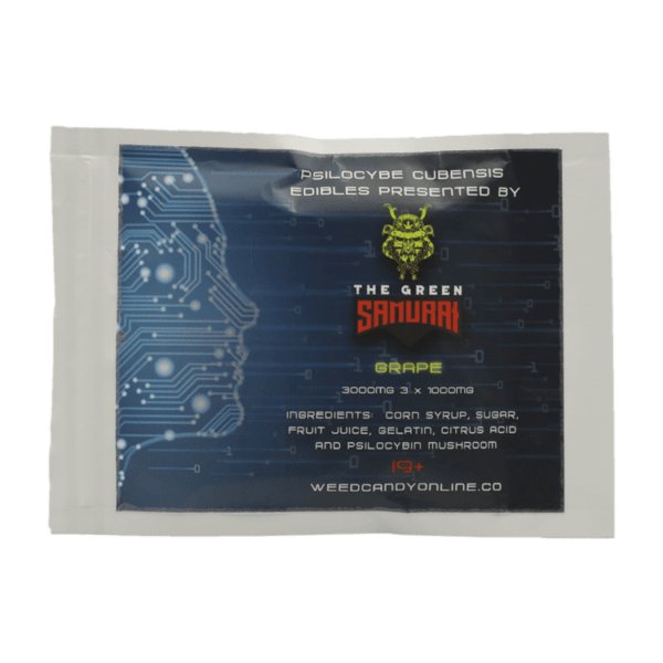 The Green Samurai - Shroom Gummies - Grape - 3g | Funguyz Canada