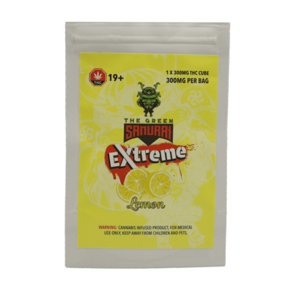 Green Samurai Extreme - Lemon Gummy 300mg THC | Funguyz Canada